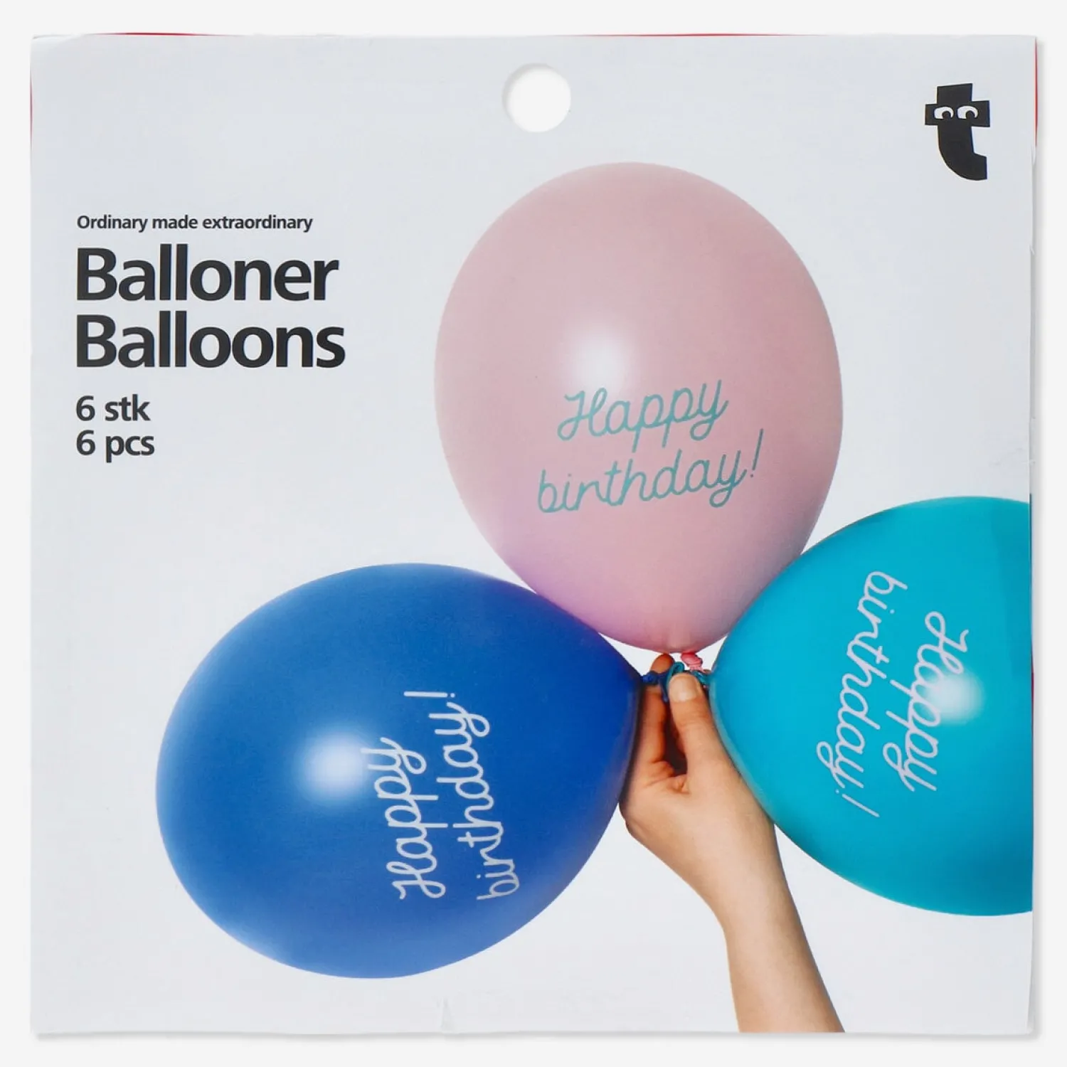 Fashion Flying Tiger Alles Gute zum Geburtstag Ballons. 6 Stk