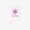 Best Flying Tiger A5-Notizbuch mit Glitzerstein-Cover