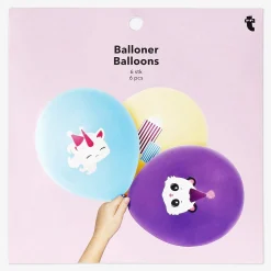 Fashion Flying Tiger Ballons mit Aufdrucken - 6 Stk