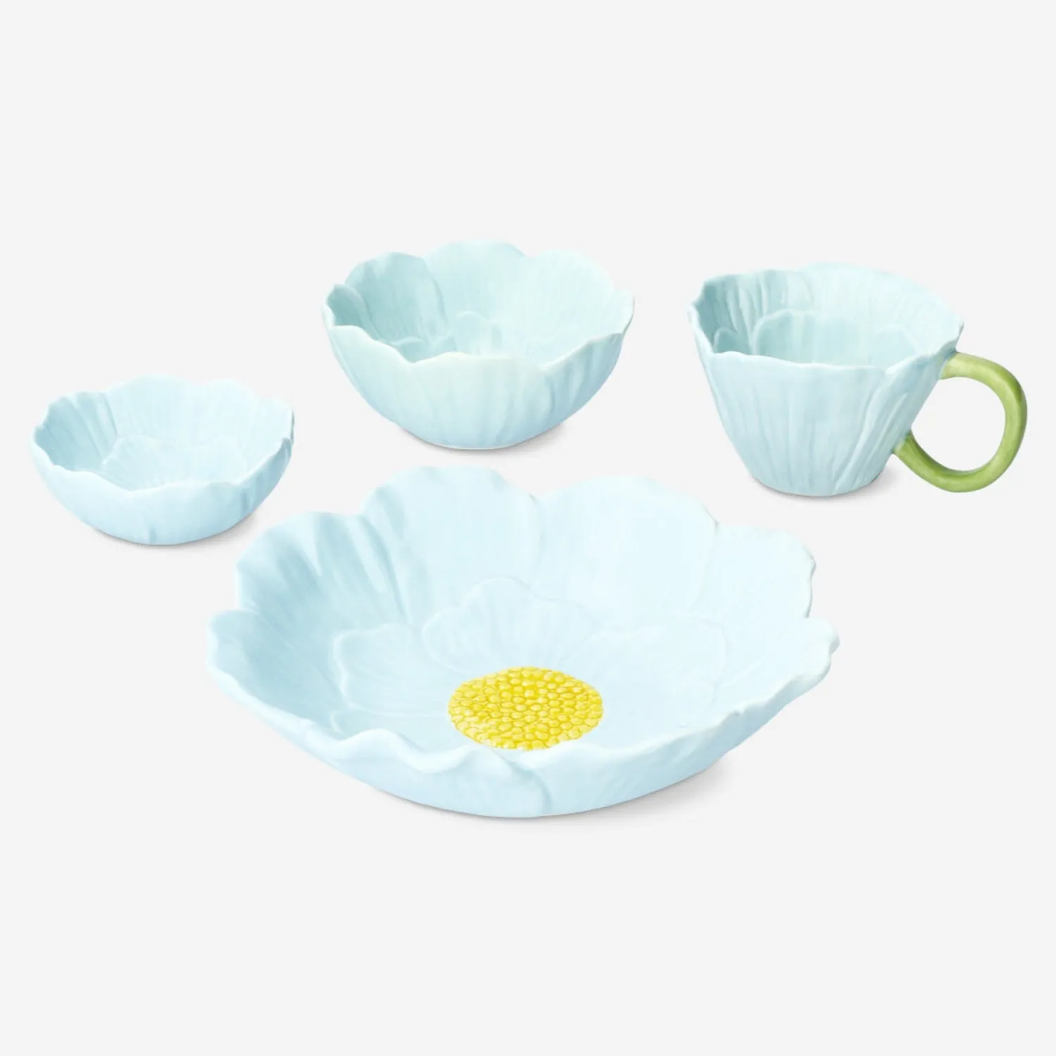 Best Flying Tiger Becher mit blauer Blume - 140 ml