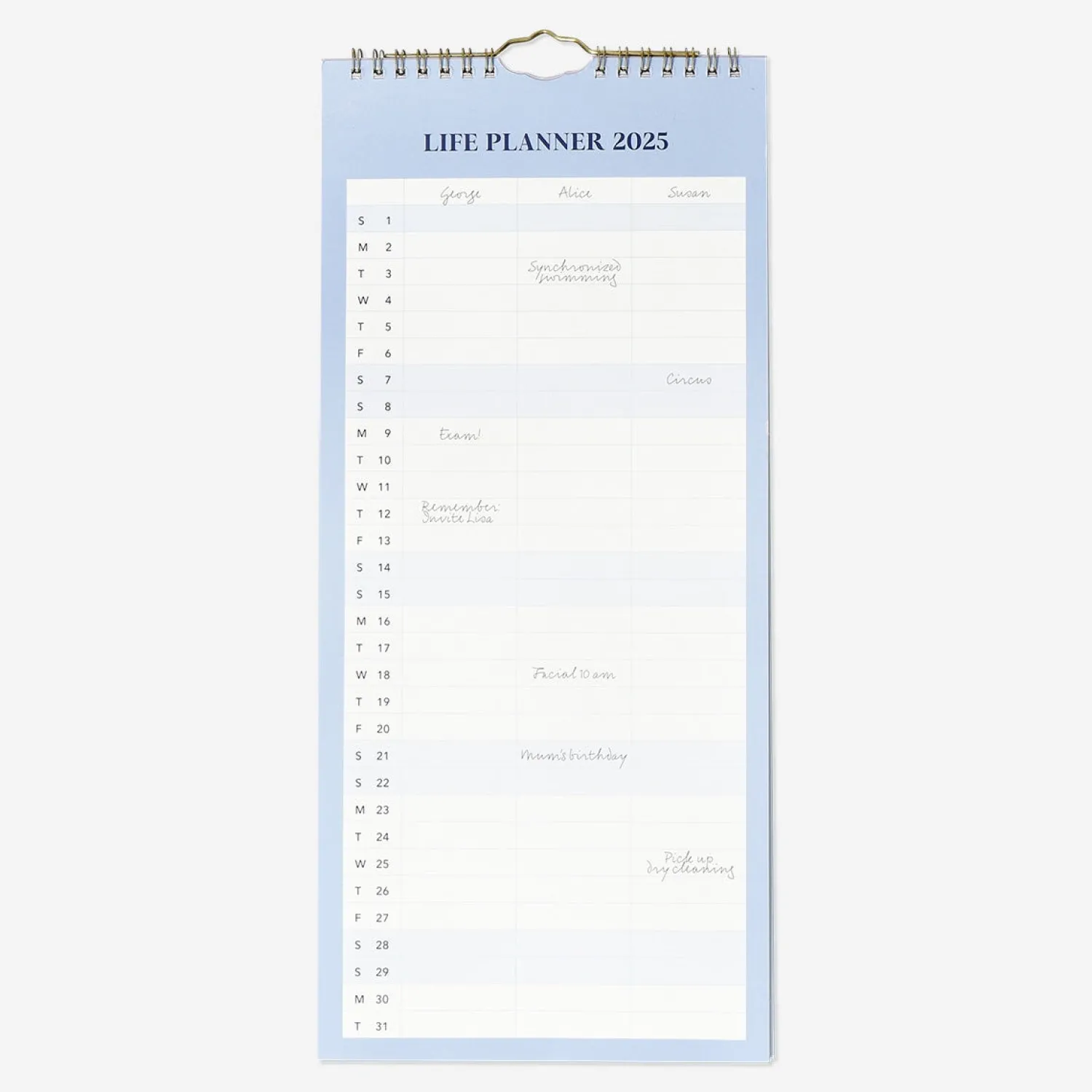 Discount Flying Tiger Blauer monatlicher Wandkalender - Englisch