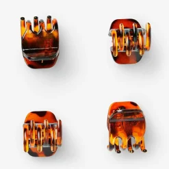 Hot Flying Tiger Braune Haarspangen - 4 Stk