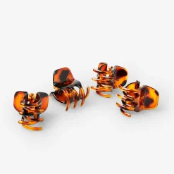 Hot Flying Tiger Braune Haarspangen - 4 Stk