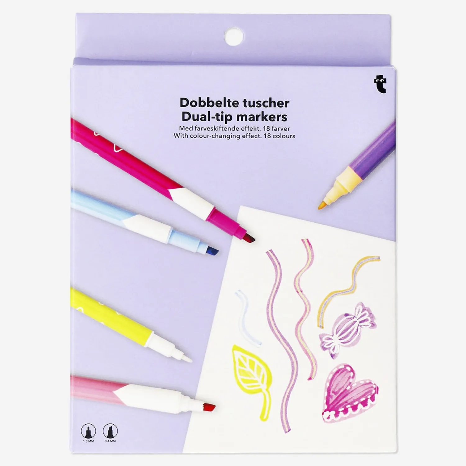 New Flying Tiger Dual-Tip-Marker mit Farbwechsel-Effekt - 12 Stk
