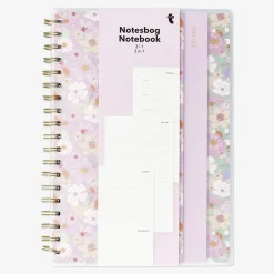 Sale Flying Tiger Florales 3-in-1-Notizbuch - Englisch