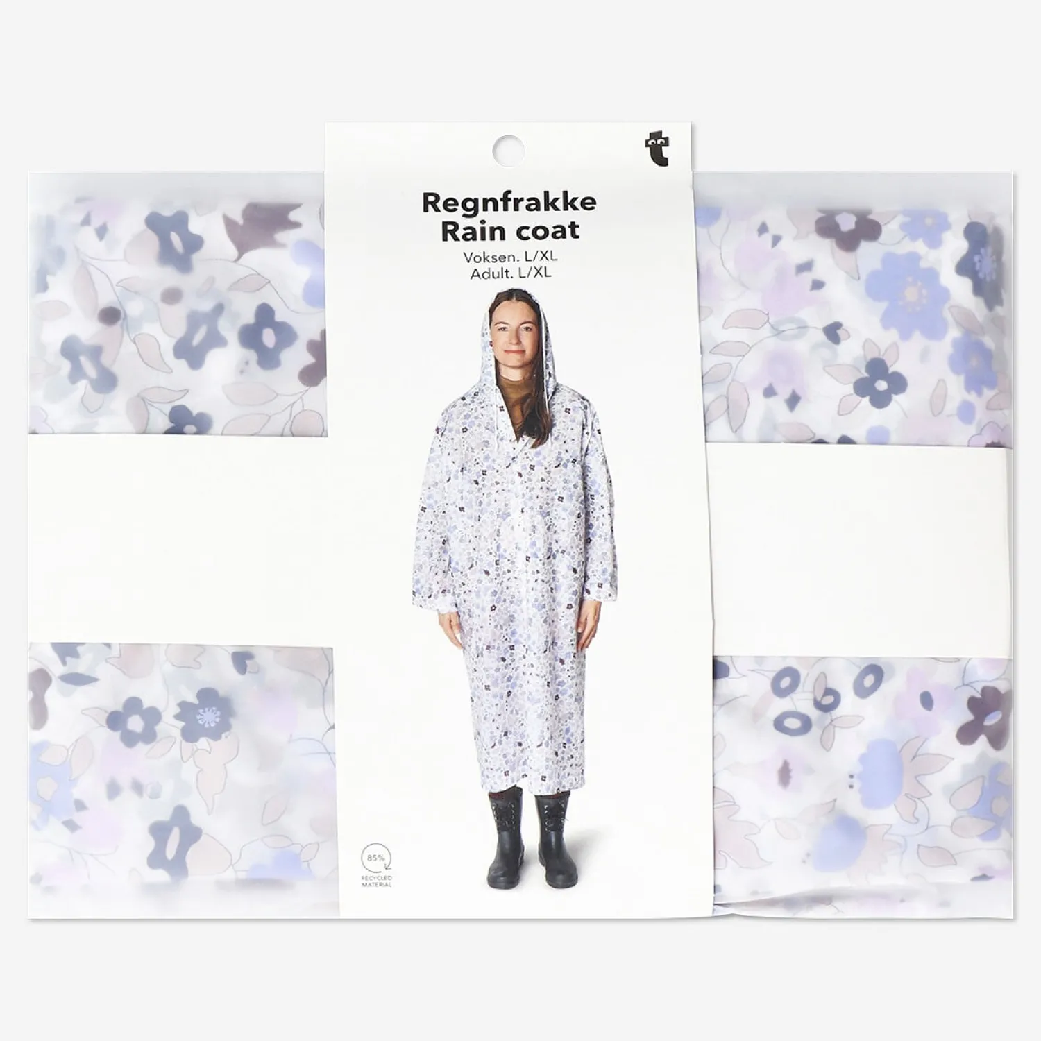 Online Flying Tiger Geblümter Regenmantel mit Tasche für Erwachsene - Größe L/XL