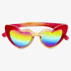 Discount Flying Tiger Glitzer-Sonnenbrille in Herzform - für Kinder