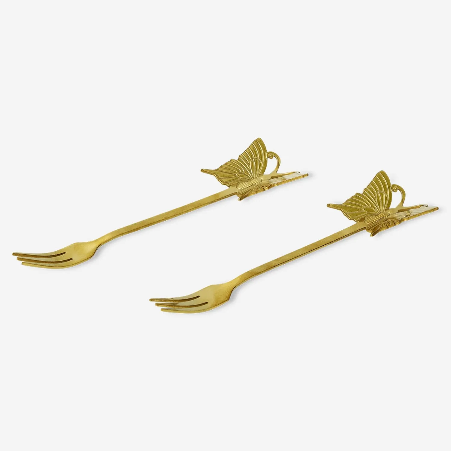 Sale Flying Tiger Goldene Snackgabeln mit Schmetterlingen - 2 Stk