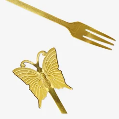 Sale Flying Tiger Goldene Snackgabeln mit Schmetterlingen - 2 Stk
