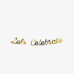 Fashion Flying Tiger Goldfarbene Papiergirlande - 300 cm