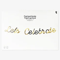 Fashion Flying Tiger Goldfarbene Papiergirlande - 300 cm