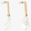 Clearance Flying Tiger Goldohrringe mit Perle - 2 Stk