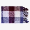 Fashion Flying Tiger Karierte Kuscheldecke mit Fransen