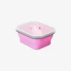 Clearance Flying Tiger Kollapsible rosa Lunchbox mit Spork