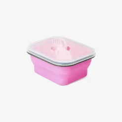 Clearance Flying Tiger Kollapsible rosa Lunchbox mit Spork
