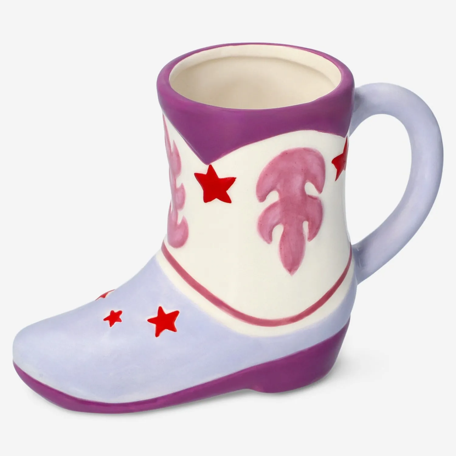 New Flying Tiger Lila Cowboy Boot geformte Tasse