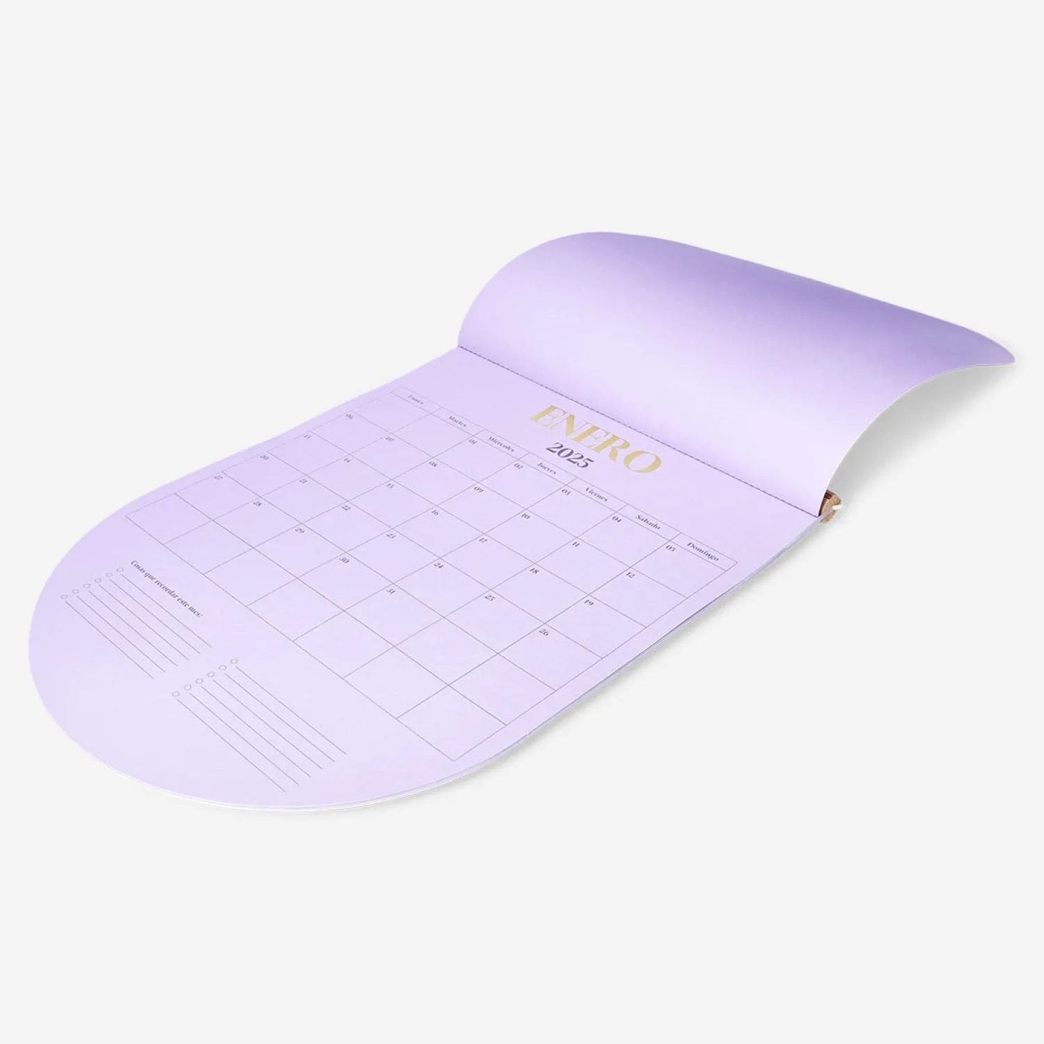 Fashion Flying Tiger Lila Monatlicher Wandkalender - Spanisch
