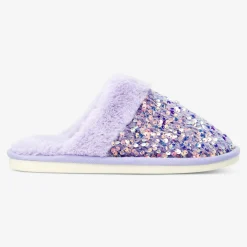 Discount Flying Tiger Lila Pailletten Hausschuhe - 40/41