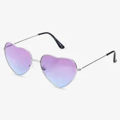Clearance Flying Tiger Lila Sonnenbrille in Herzform