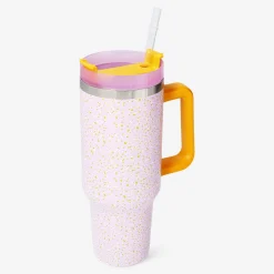 Online Flying Tiger Mehrfarbiger Trinkbecher mit Deckel und Strohhalm - 1,2 L