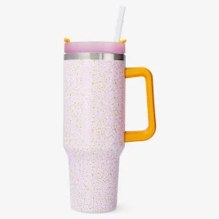 Online Flying Tiger Mehrfarbiger Trinkbecher mit Deckel und Strohhalm - 1,2 L