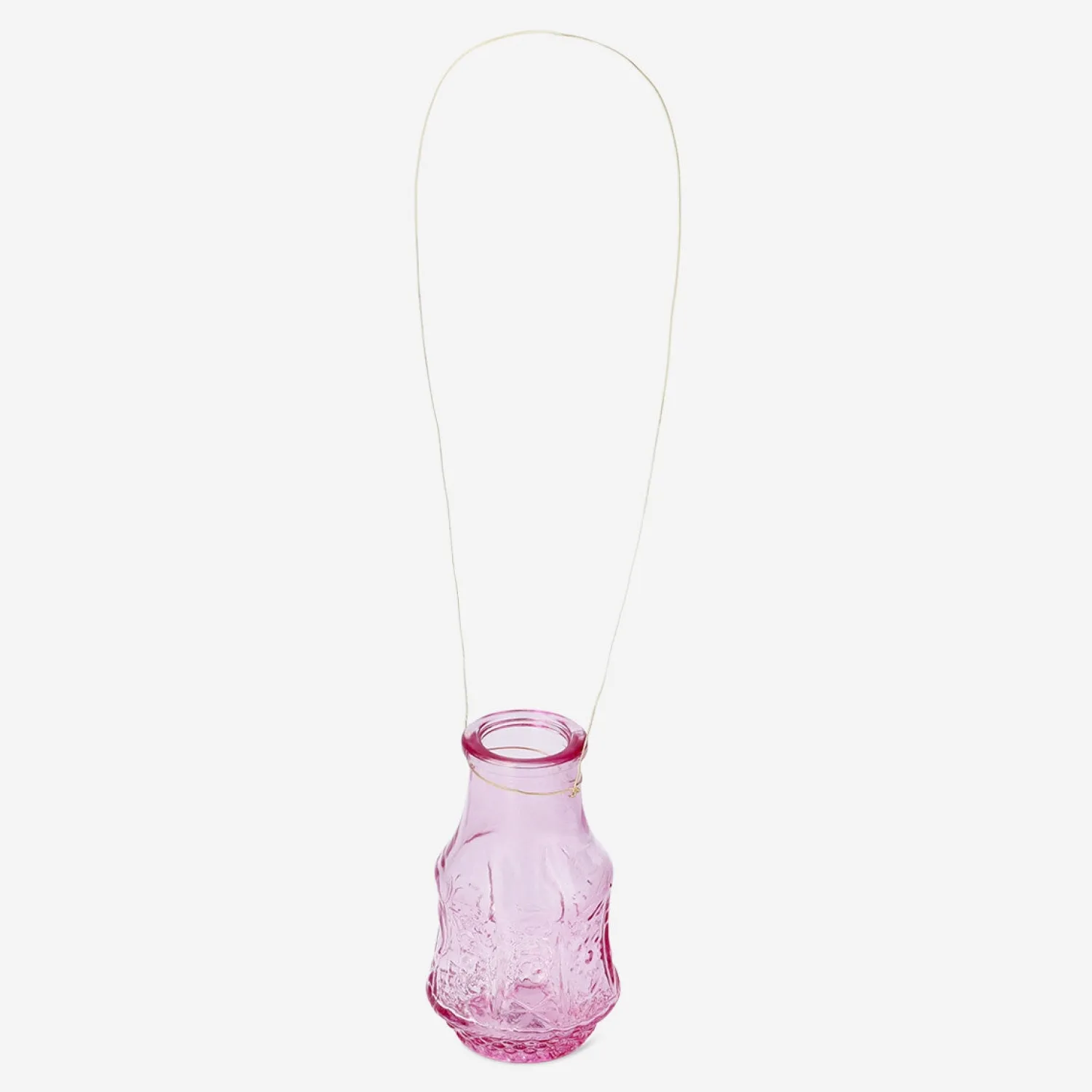 Best Flying Tiger Mini-Vase aus rosa Glas