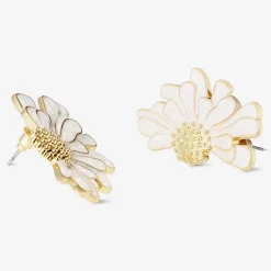 Fashion Flying Tiger Ohrstecker mit Goldblume - 2 Stk