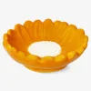 Hot Flying Tiger Orangefarbene Schale in Form einer Blume - Klein