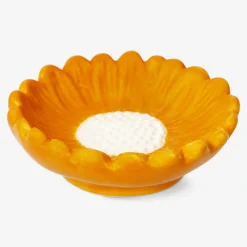 Hot Flying Tiger Orangefarbene Schale in Form einer Blume - Klein