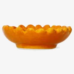 Hot Flying Tiger Orangefarbene Schale in Form einer Blume - Klein