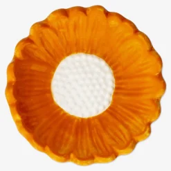 Hot Flying Tiger Orangefarbene Schale in Form einer Blume - Klein