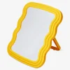 Outlet Flying Tiger Orangefarbener Standspiegel mit welligem Randdesign