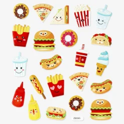 Fashion Flying Tiger Puffy Food Aufkleber