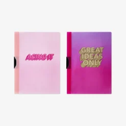 Hot Flying Tiger Rosa Dokumentenmappen - 2 Stk