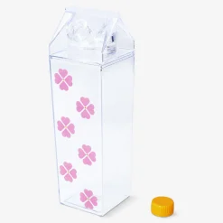 Best Flying Tiger Rosa Trinkflasche in Form eines Milchkartons - 500 ml