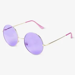 New Flying Tiger Runde lila Sonnenbrille