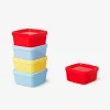 Sale Flying Tiger Satz quadratische Snackboxen - 5 Stk