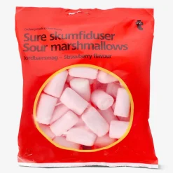 Discount Flying Tiger Saure Marshmallows. Geschmack: Erdbeere