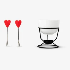 New Flying Tiger Schokoladenfondue-Set. Mit 2 Gabeln