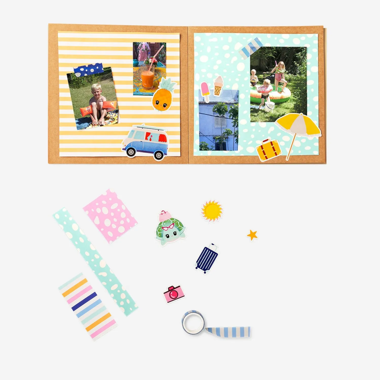 Hot Flying Tiger Scrapbook-Kit im Reiseformat