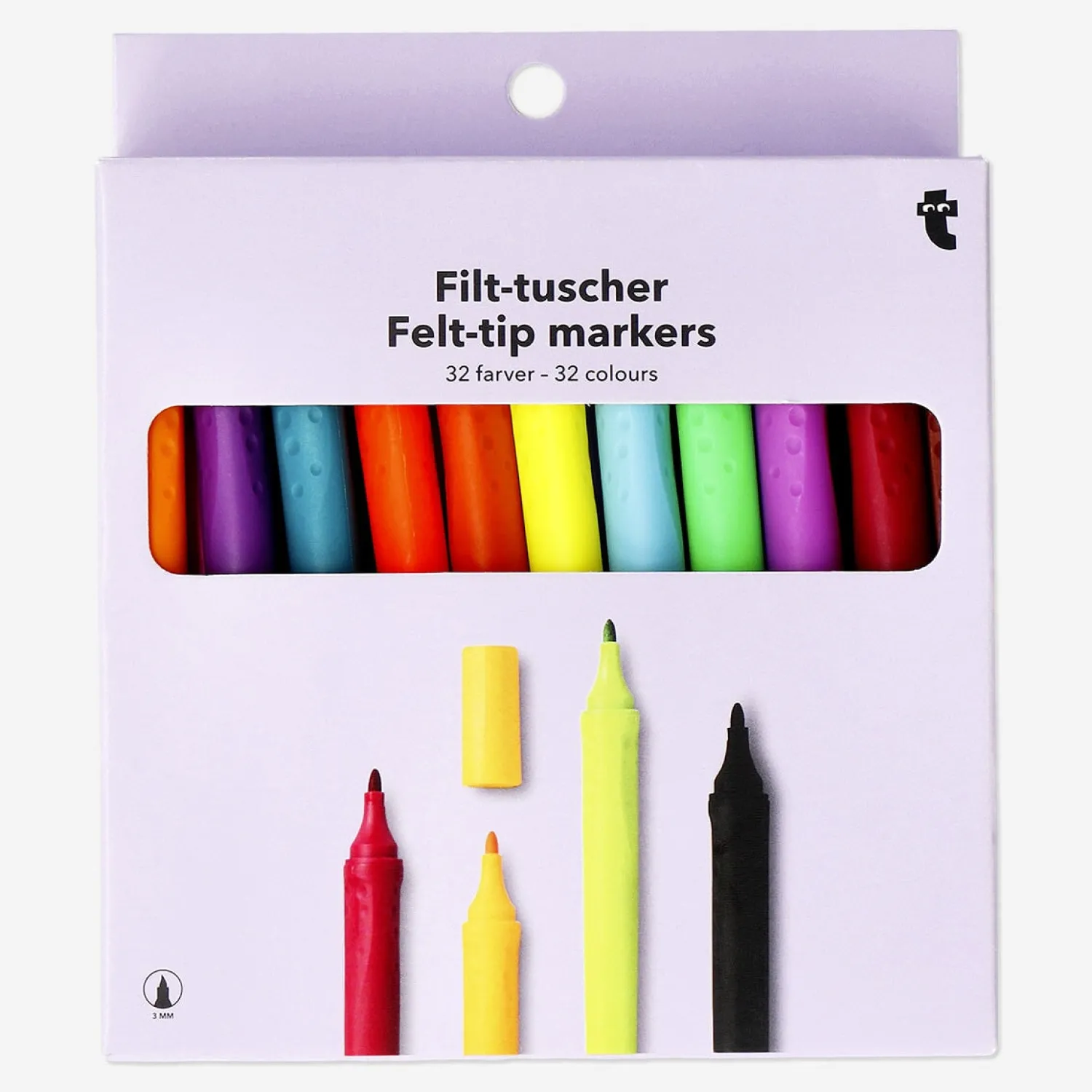 Outlet Flying Tiger Set mit zwei Filzstiften - 32 Stk