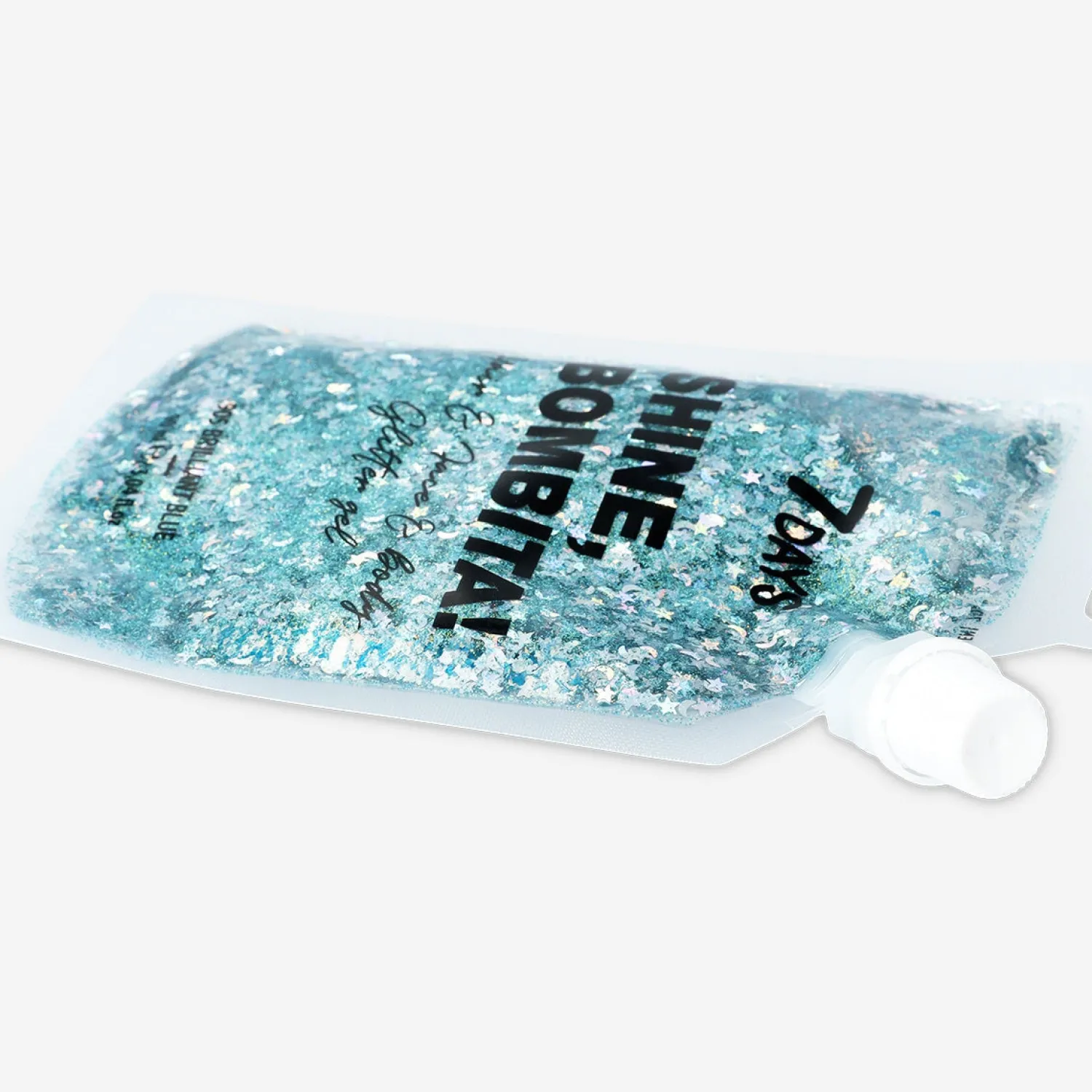 New Flying Tiger Shine Bombita Haar, Gesicht & Körper-Glitter-Gel von 7DAYS - 905 Leuchtend blau
