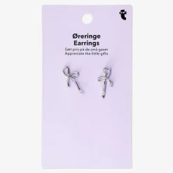 Online Flying Tiger Silberne Schleifen-Ohrringe - 2 Stk