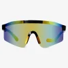 Best Flying Tiger Sportliche graue Sonnenbrille in Übergröße