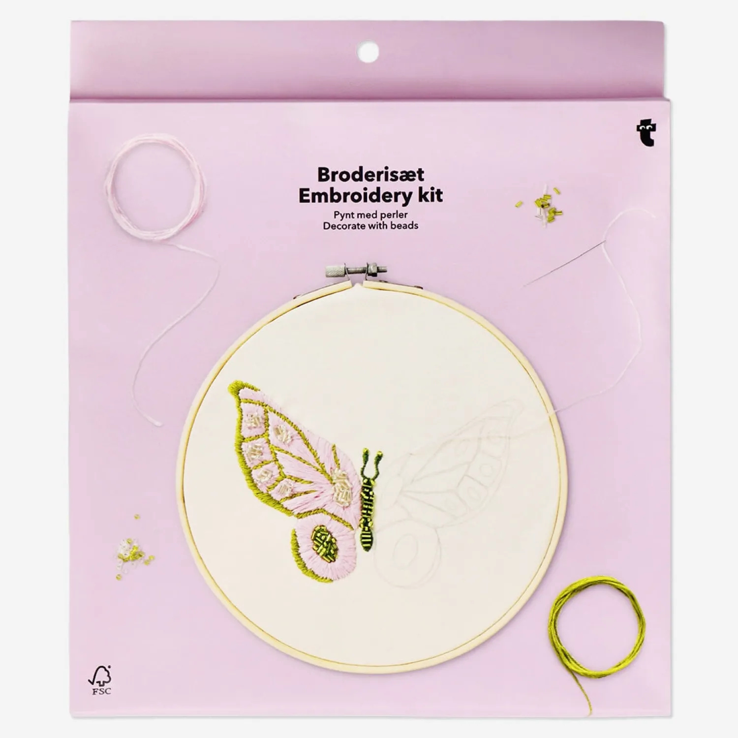 Clearance Flying Tiger Stickereiset mit Garn und Perlen