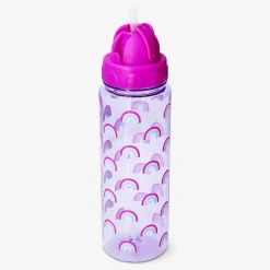 Outlet Flying Tiger Trinkflasche mit Regenbögen und Strohhalm - 700 ml