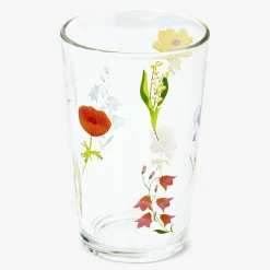 Sale Flying Tiger Trinkglas mit Blumen - 220 ml