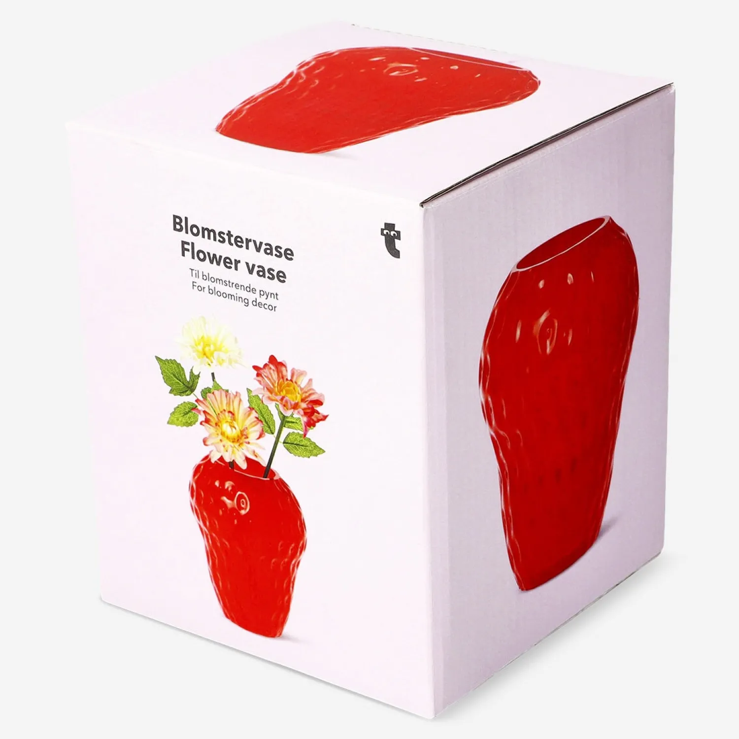 Discount Flying Tiger Vase mit Erdbeeren