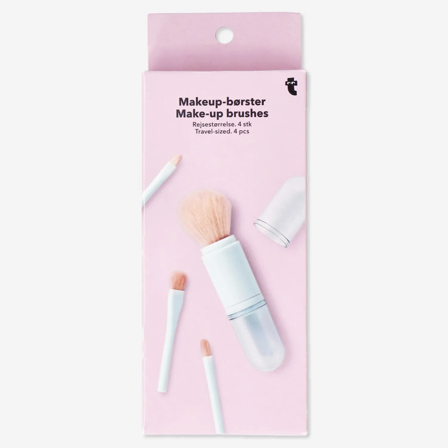 New Flying Tiger Vierteilige mehrfarbige Reise-Make-up-Pinsel