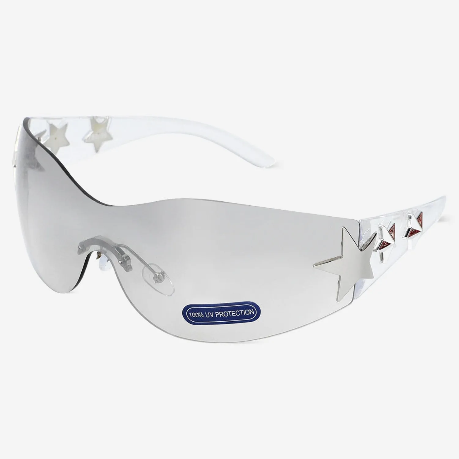 Clearance Flying Tiger Y2K-Sonnenbrille mit Sternen